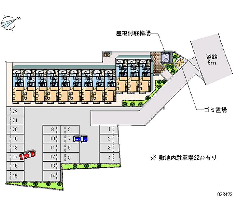 レオパレス玉川 月極駐車場