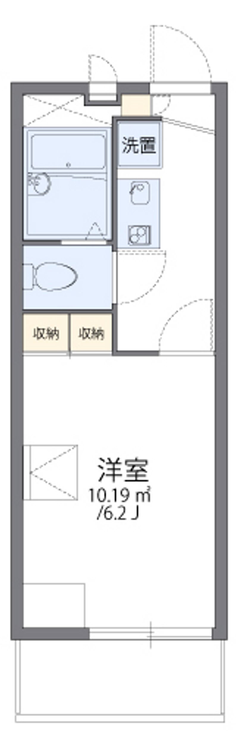レオパレスエアフォルク 間取図