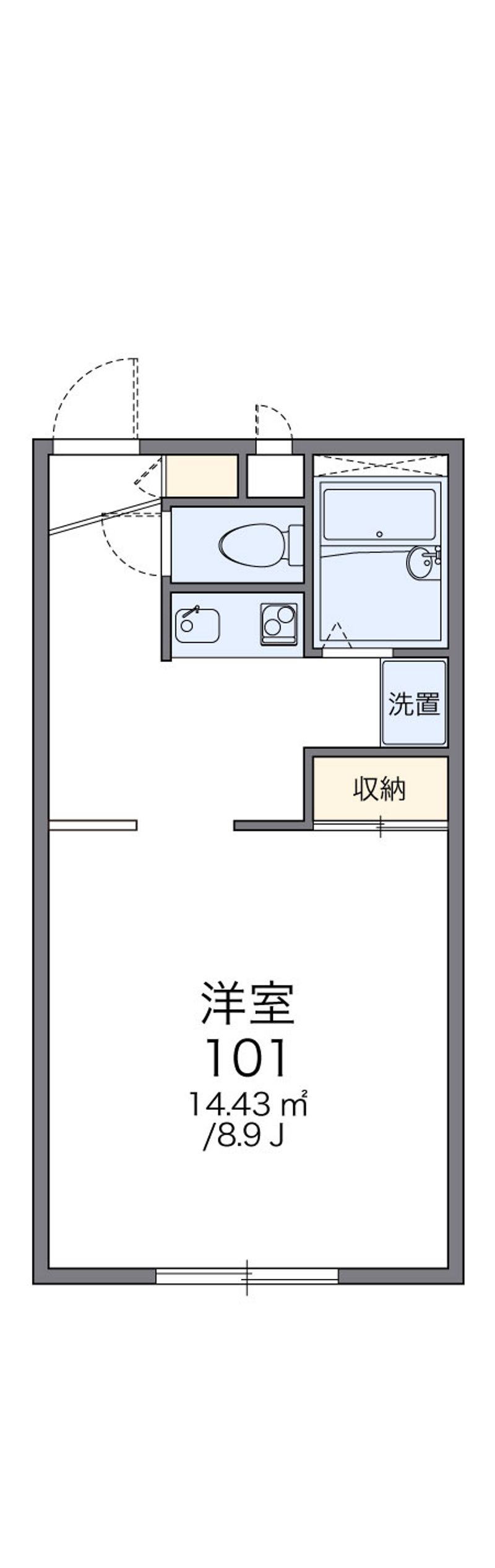 レオパレスマーガレット 間取図