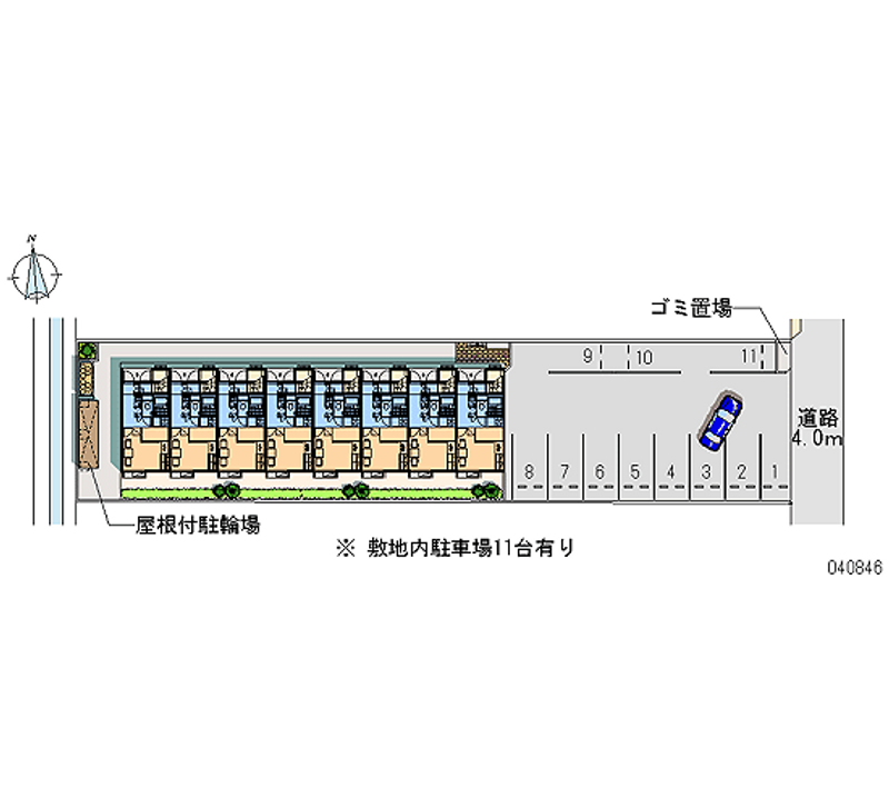 40846 bãi đậu xe hàng tháng