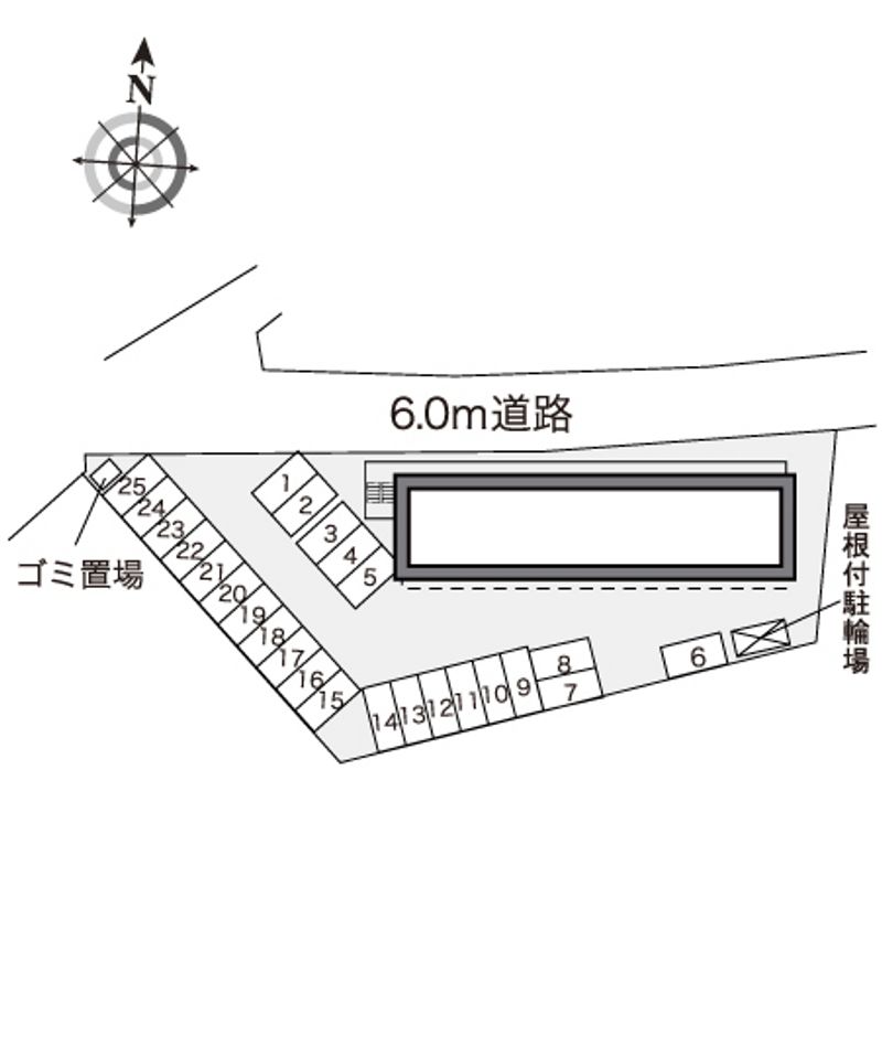 レオパレス祢宜町 配置図