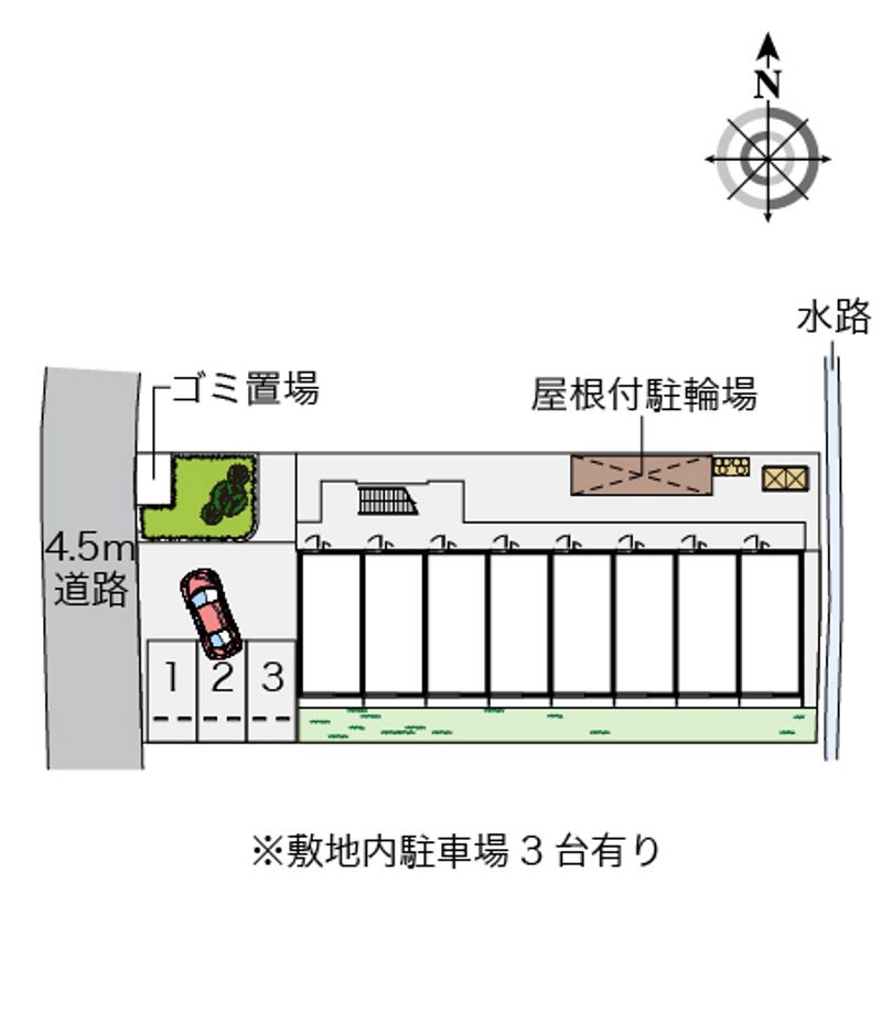 レオパレスノースアイランドⅢ 配置図
