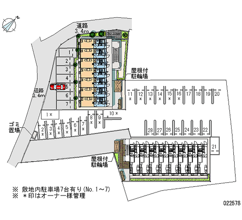 レオパレスＳＯＮＮＯＵ 月極駐車場