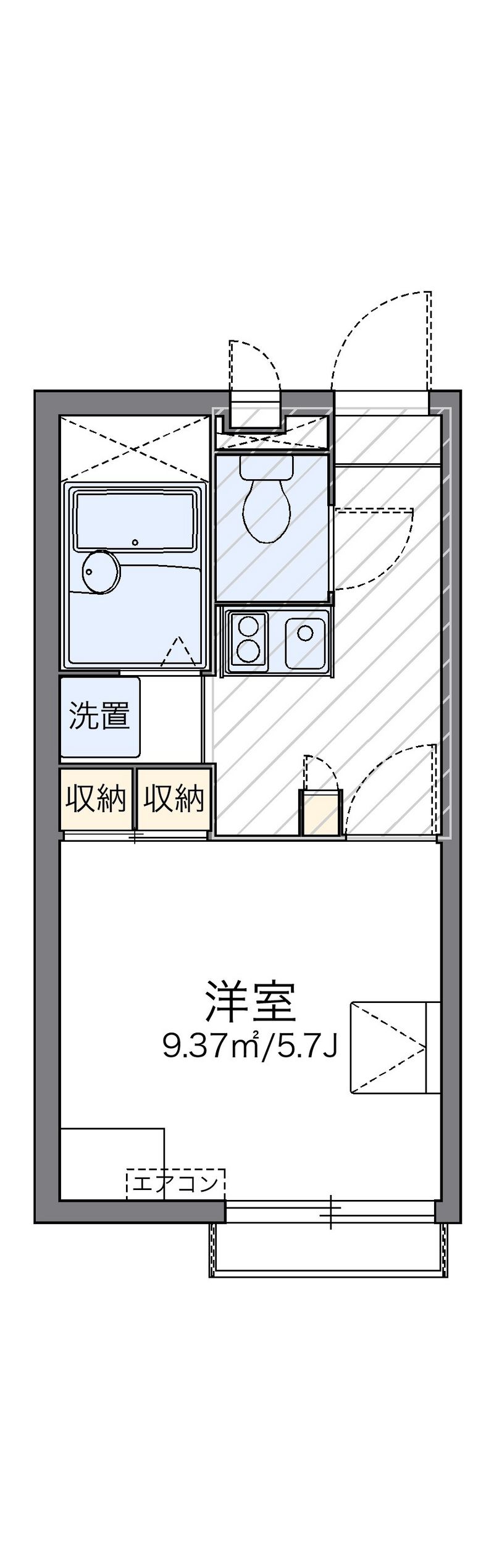 レオパレスバード 間取図