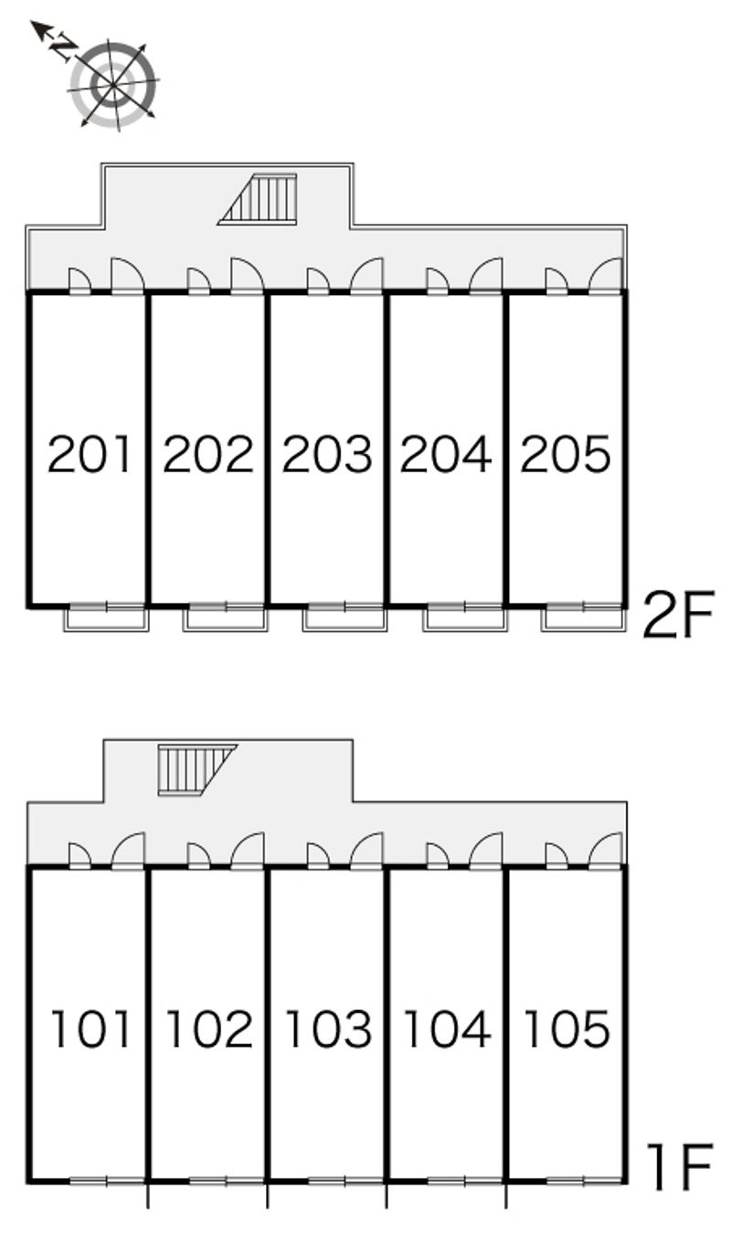 レオパレスグレール取手新町 間取配置図