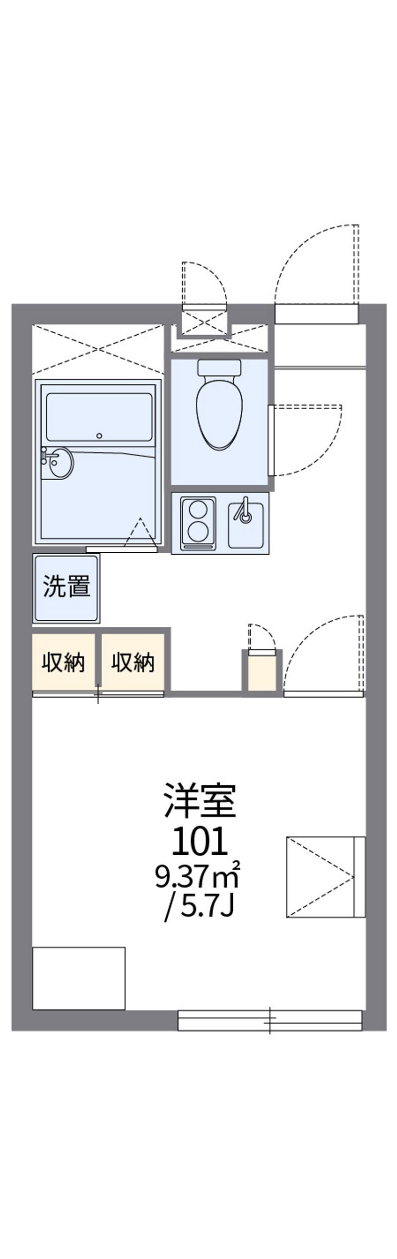 レオパレスパシオネ 間取図