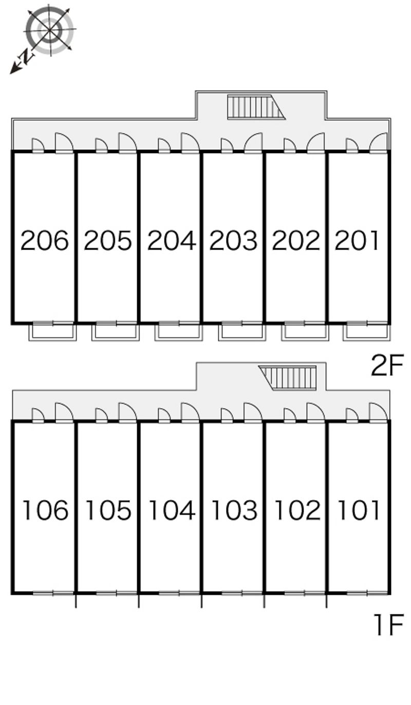 レオパレスＦＵＪＩＭＩ 間取配置図
