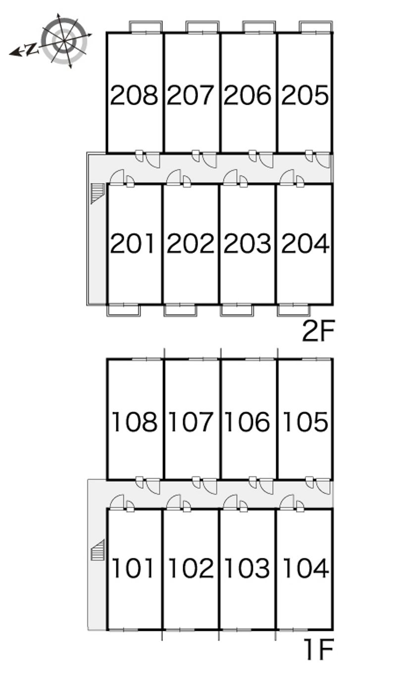 レオパレス紀北 間取り配置図