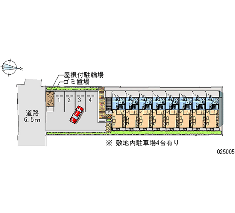 レオパレスグリーンフォレスト 月極駐車場