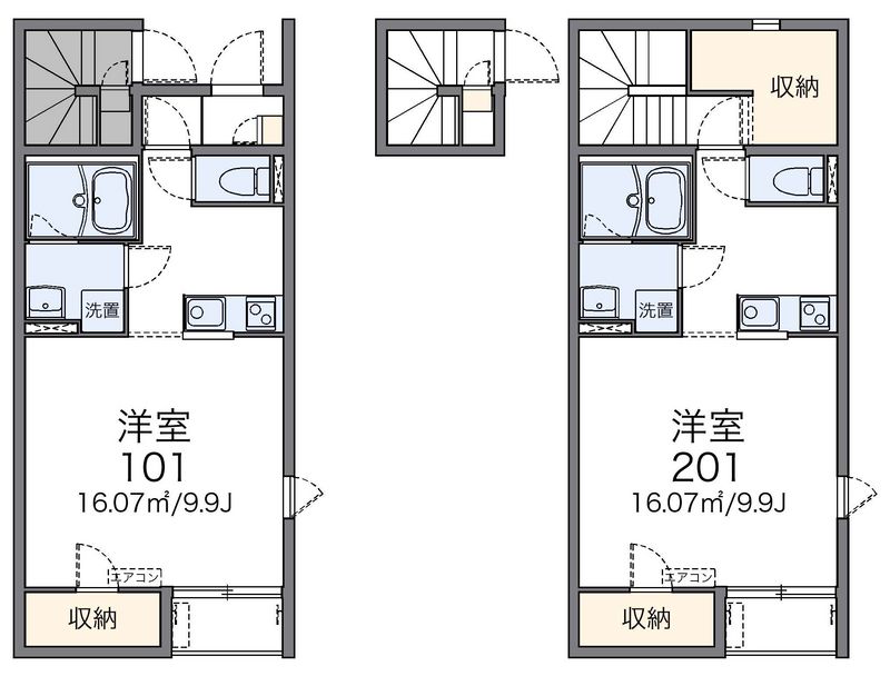 レオネクストＨＡＹＡＳＨＩ　Ⅱ 間取図