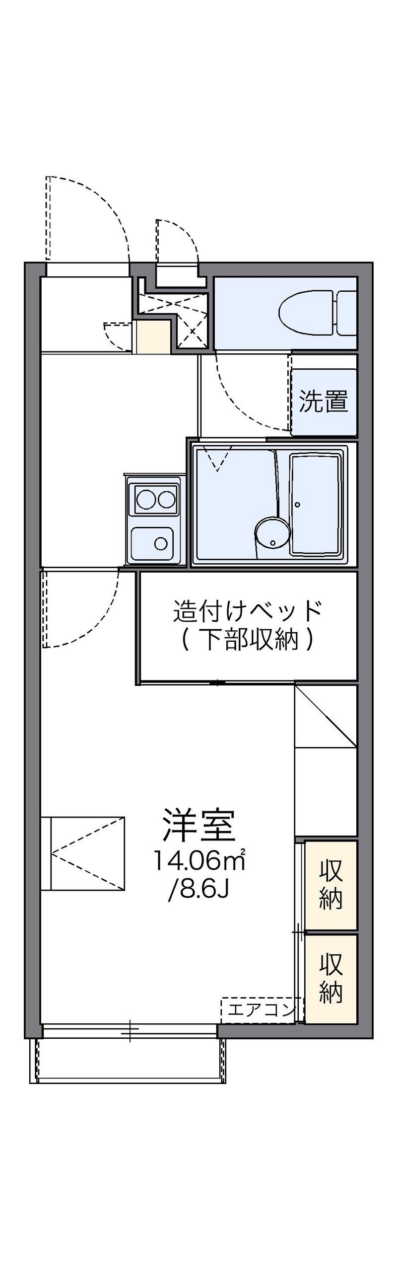 レオパレスＭＫ 間取図