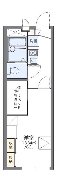 レオパレスＰｅａｃｅｆｕｌ 間取り図