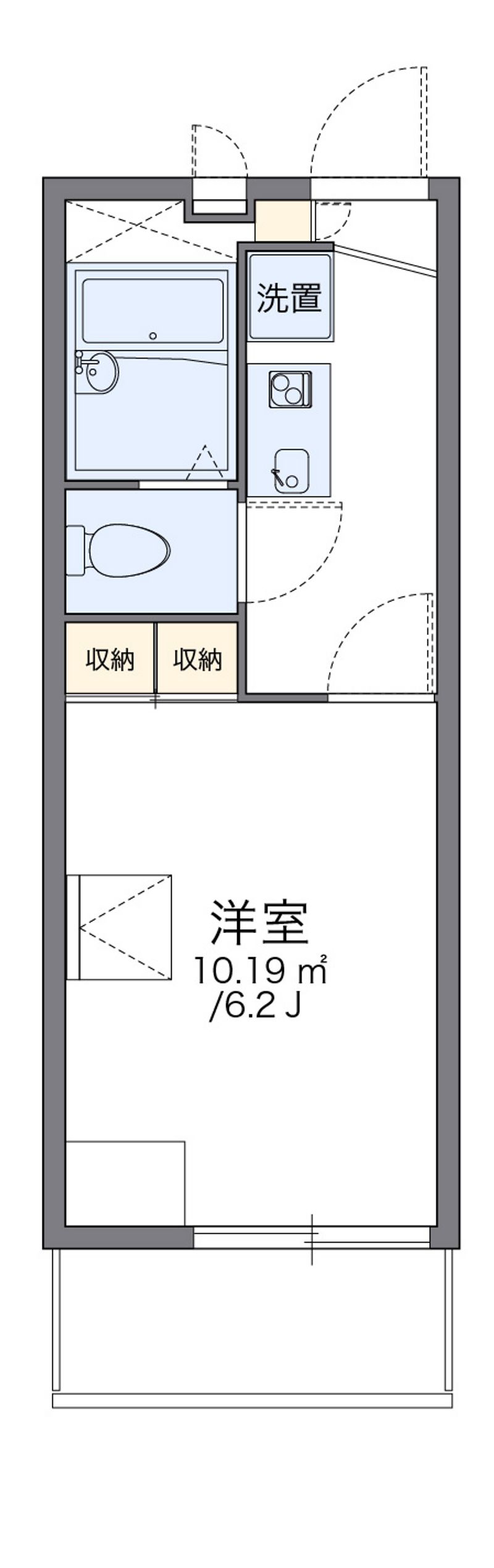 レオパレス東雲 間取図