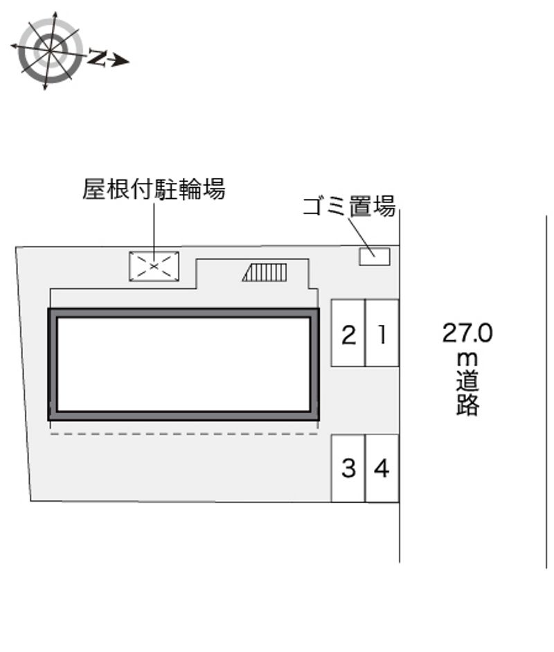 レオパレス新町 配置図