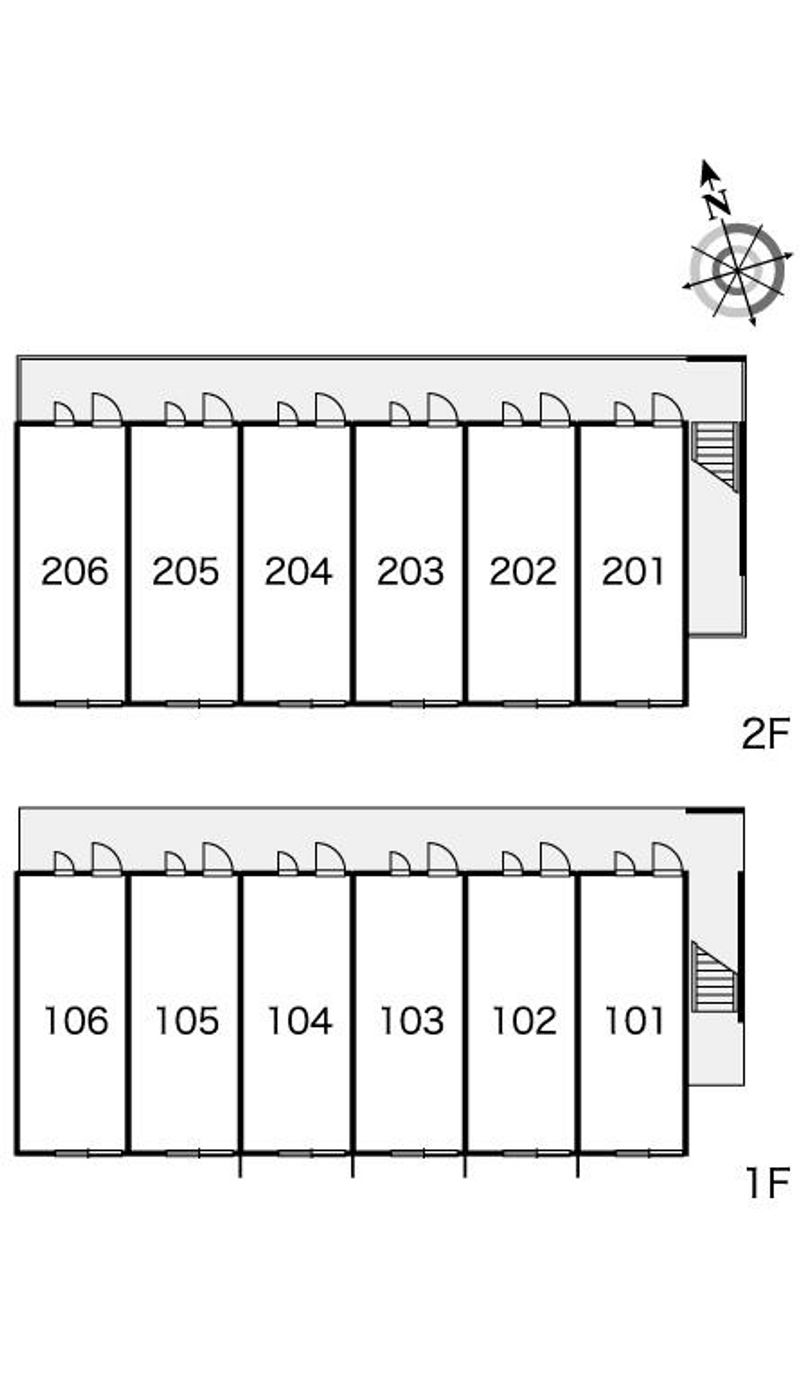 レオパレスフイアスケッタ 間取配置図