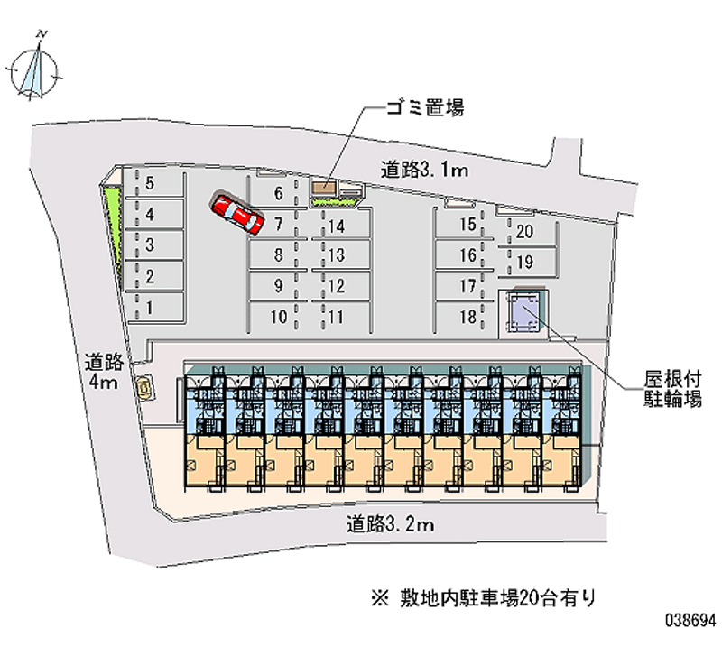 38694 Monthly parking lot