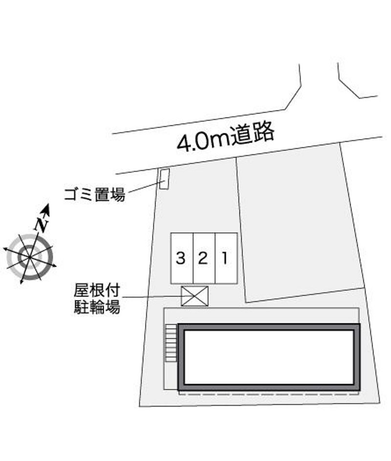 レオパレスＫＭティーダ 配置図