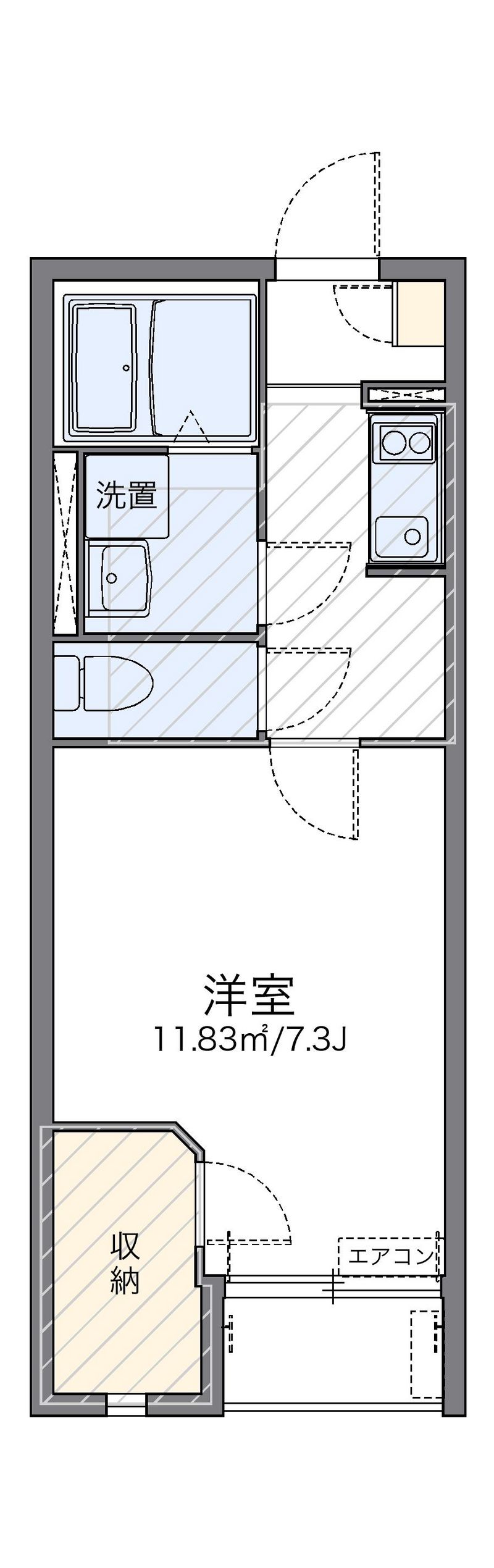 レオネクスト萩ヶ丘 間取図