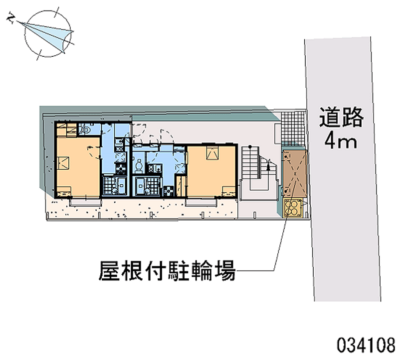 レオパレス楠３ 区画図