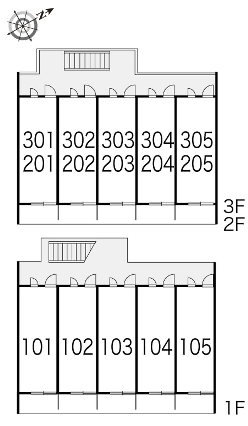 レオパレスブロバンス　辻 間取り配置図
