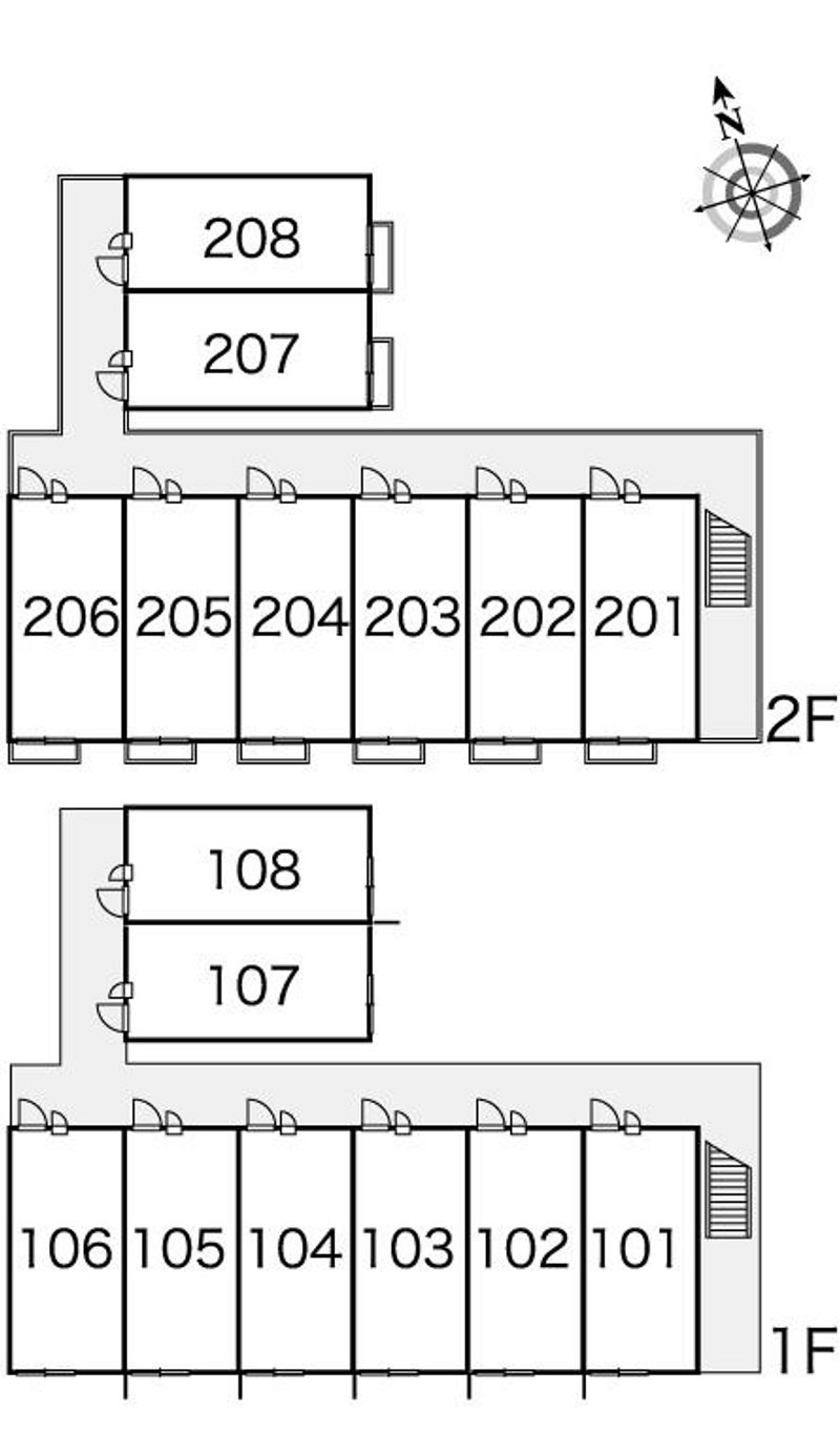 レオパレスエスペランサ 間取配置図