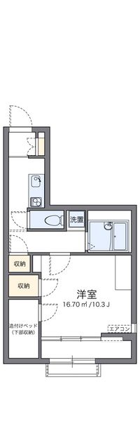 レオパレスおおどり 間取り図