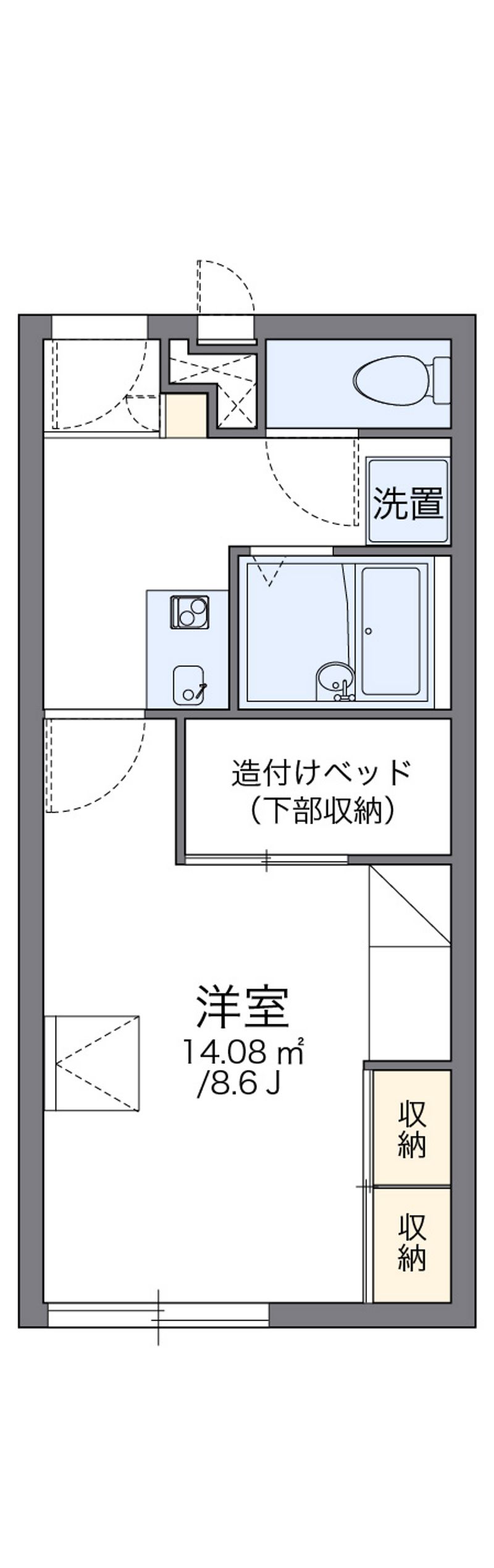 レオパレスカズⅠ 間取図