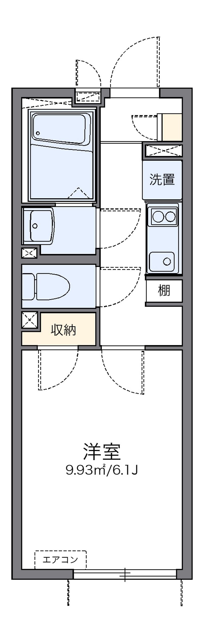 レオネクストオーロラハイツ中野 間取り