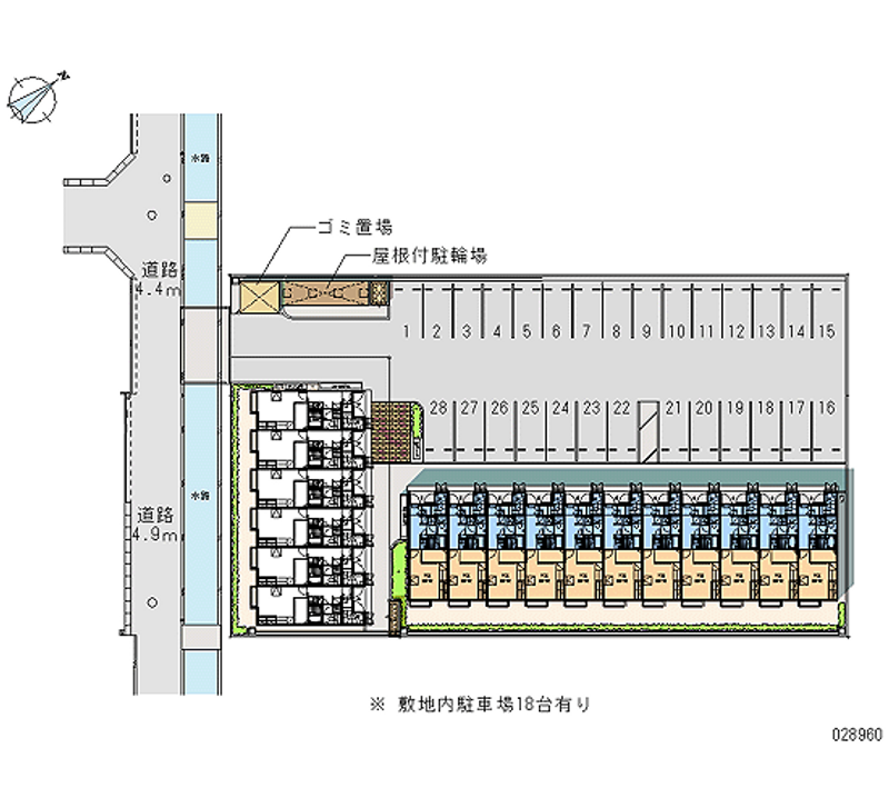 レオパレスソフィア　Ｂ 月極駐車場