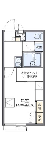 レオパレスカーサ　プラナス 間取り図