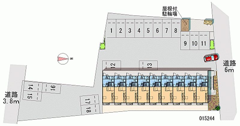 レオパレス竹 月極駐車場