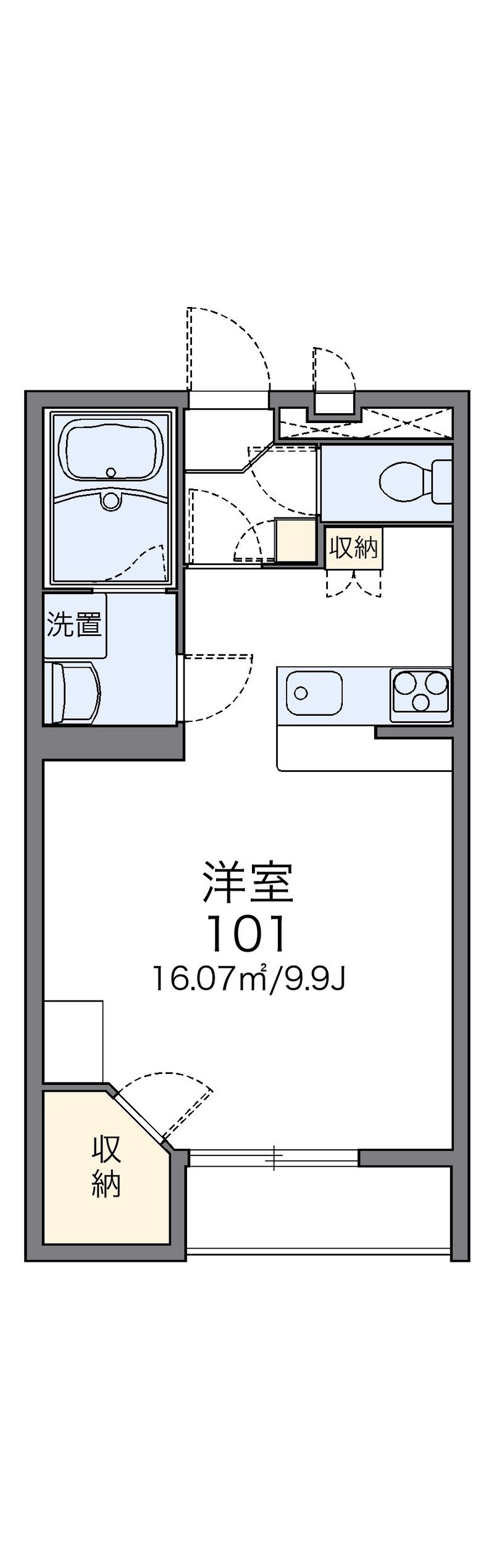レオパレスルーチェ 間取図