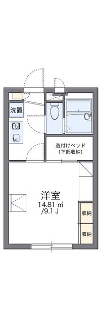 レオパレスチェリーブロッサム 間取り図