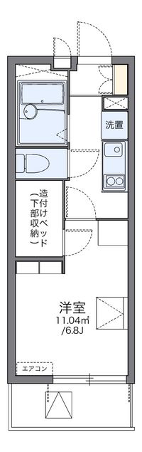 レオパレスエクスプレッシブ 間取り図