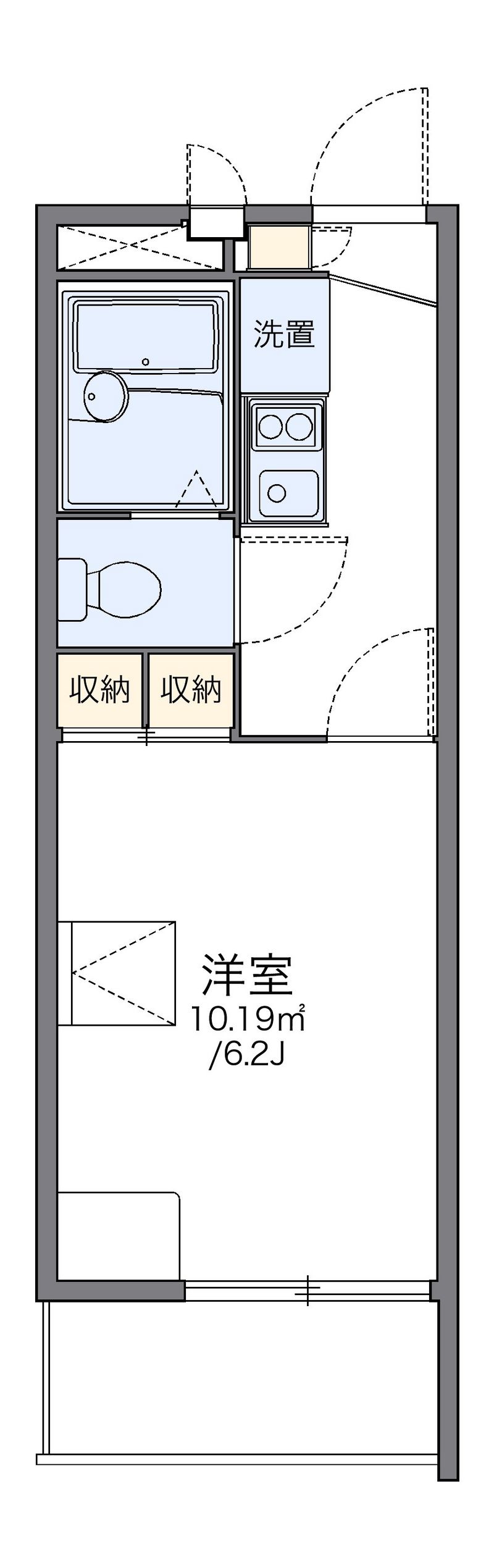 レオパレスラコルト 間取図