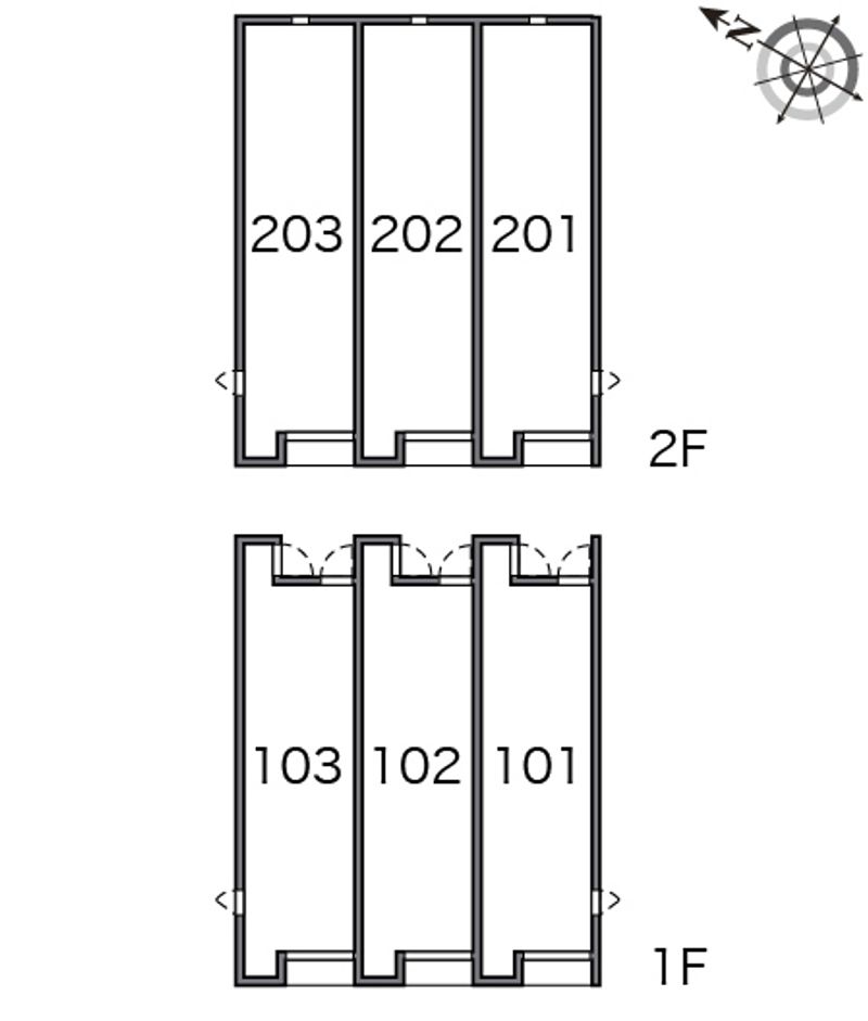 レオネクストカサ　リリオⅡ 間取り配置図