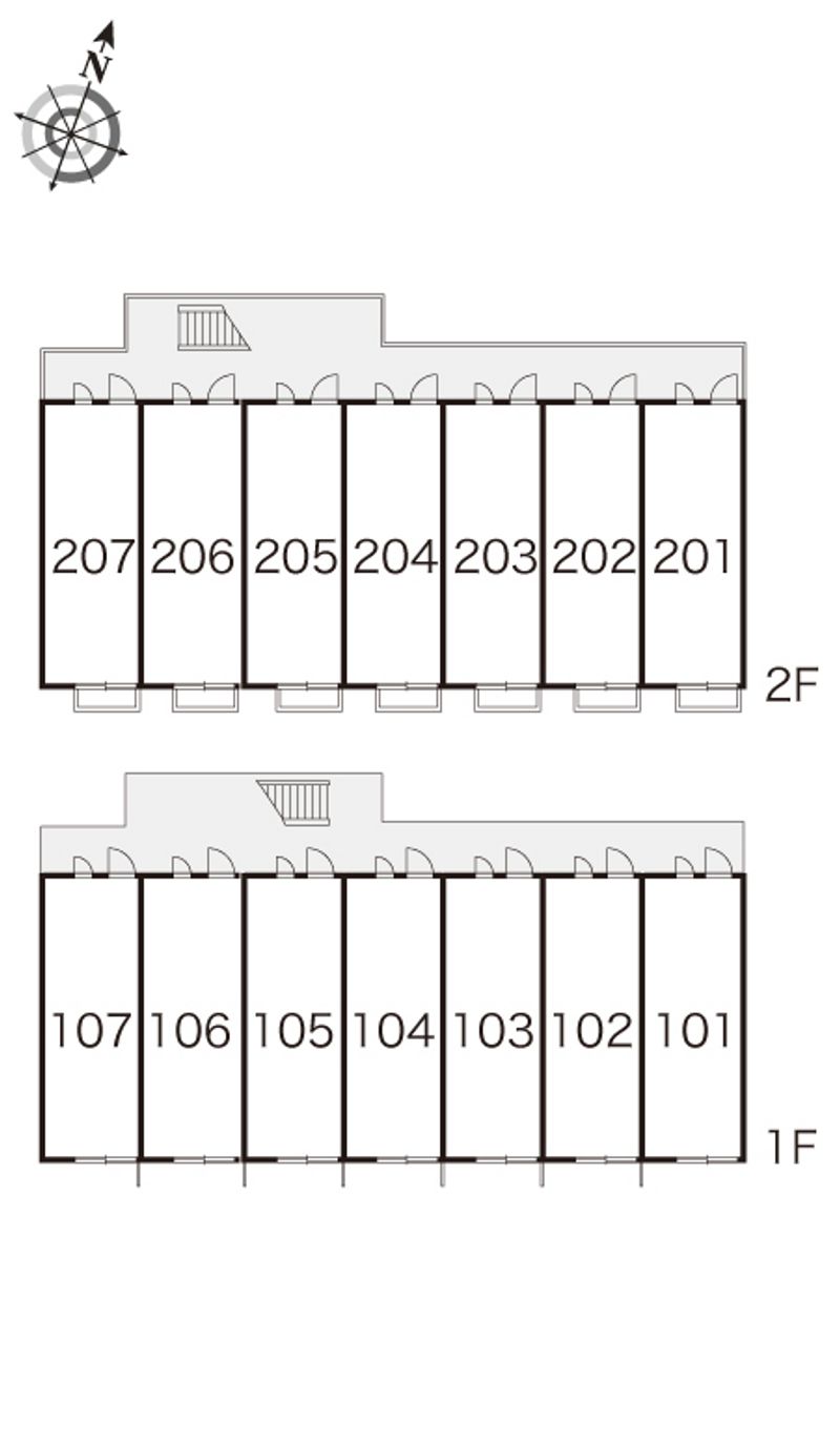 レオパレス大高南 間取配置図