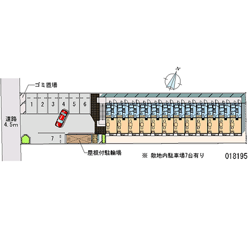 レオパレスふじみ 月極駐車場