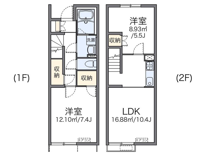 レオネクストアビテ湘南Ⅱ 間取図