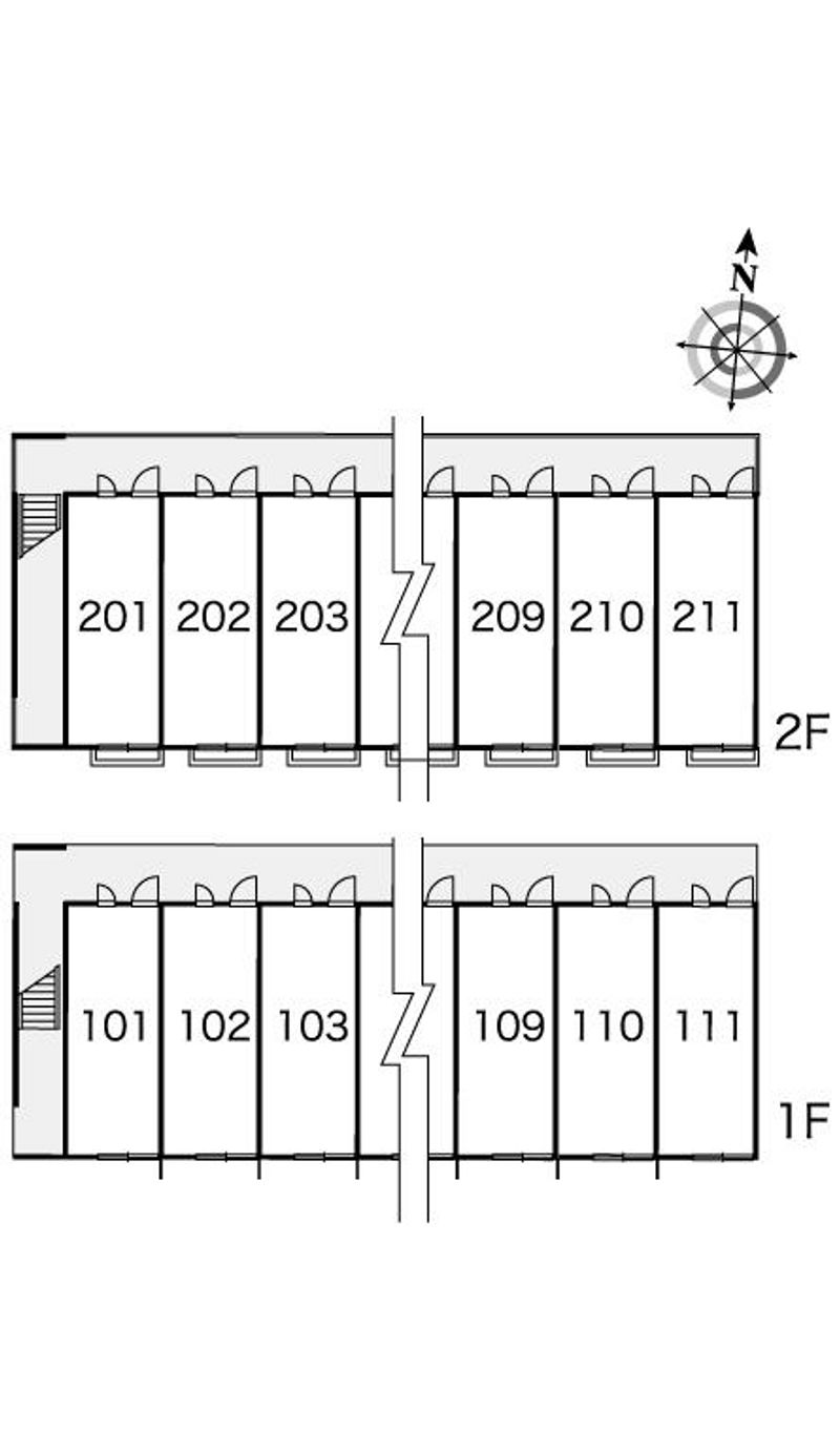 レオパレストミーズ 間取配置図