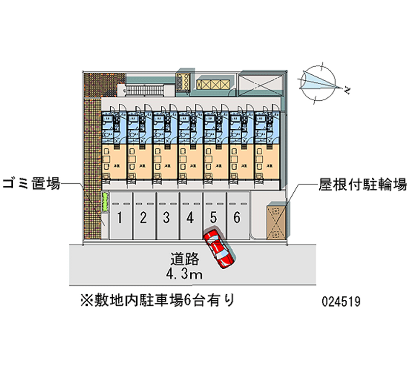 レオパレス大池橋 月極駐車場