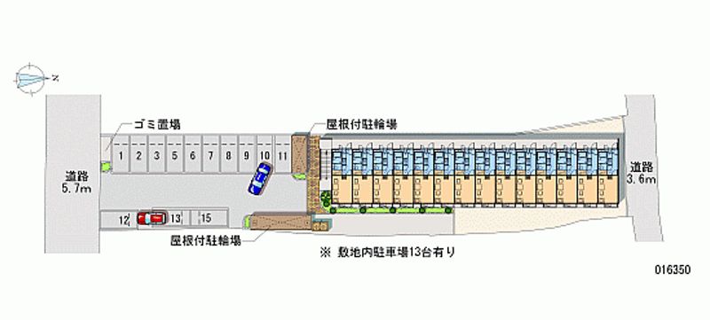 レオパレスエスペランサ石切 月極駐車場