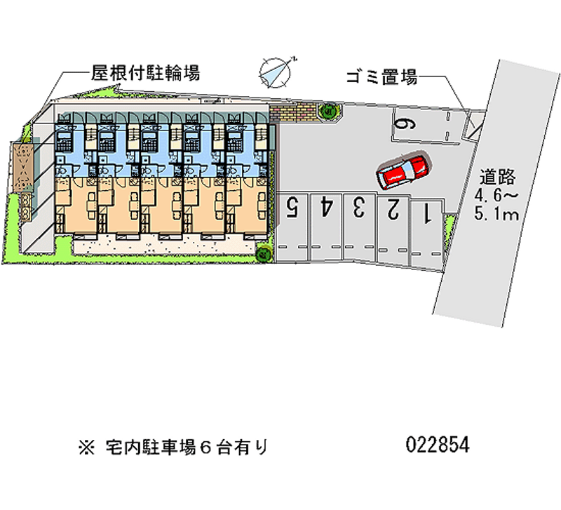 レオパレスうすい 月極駐車場