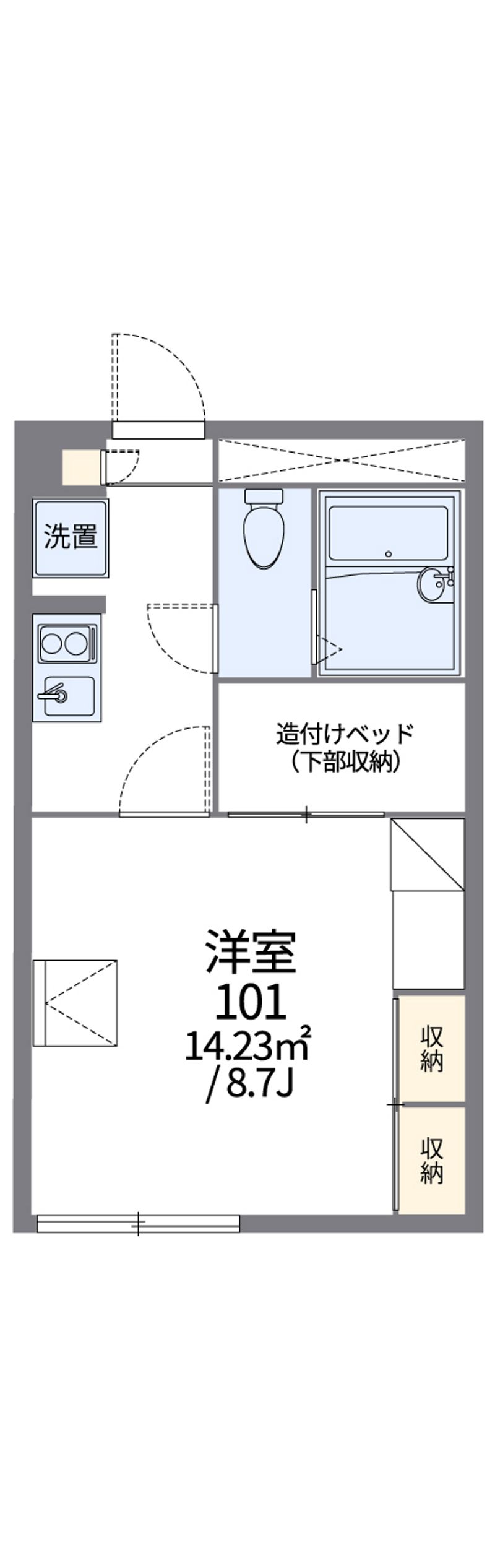 レオパレス栄 間取図