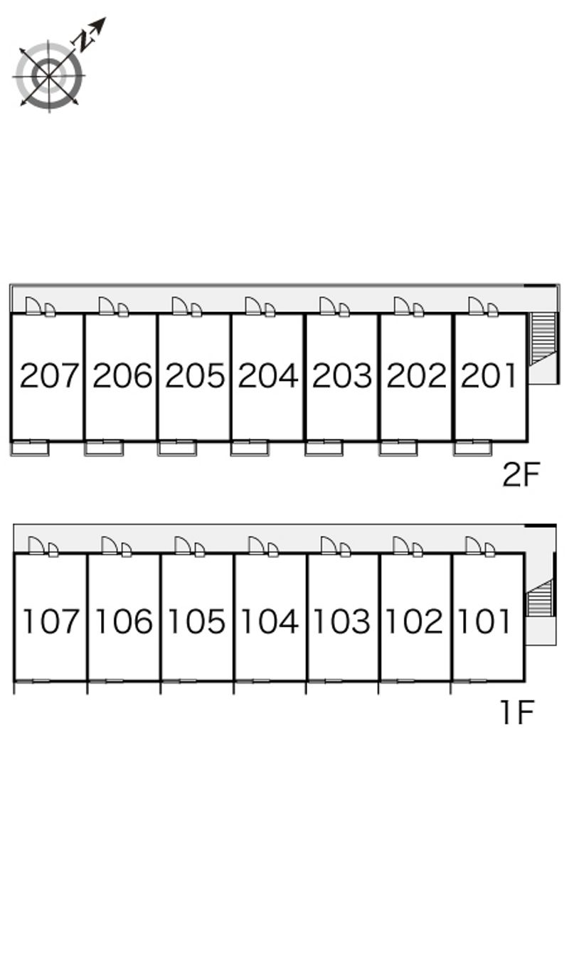 レオパレス稲山 間取り配置図