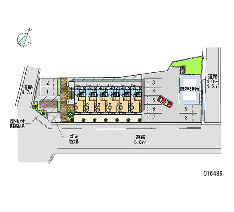 16489 Monthly parking lot