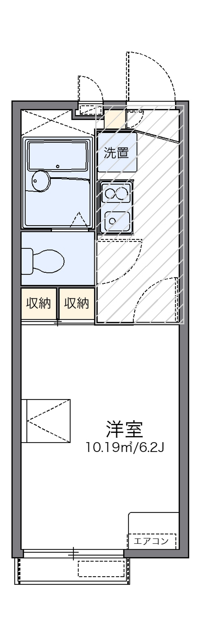 レオパレス鎌倉台 間取図