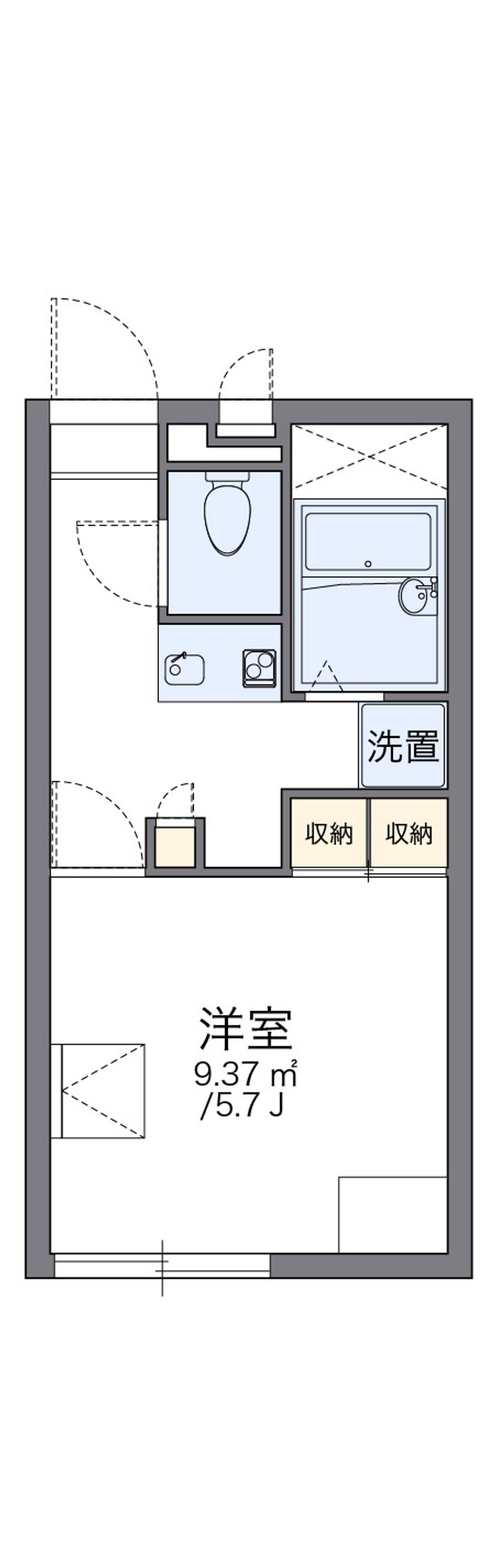 レオパレス葉月 間取図