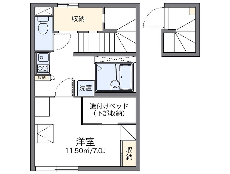 レオパレスコーポシャングリラ 間取図