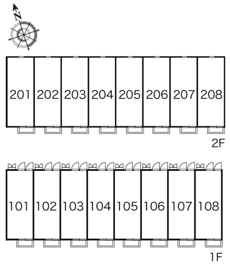レオパレス青葉 間取配置図